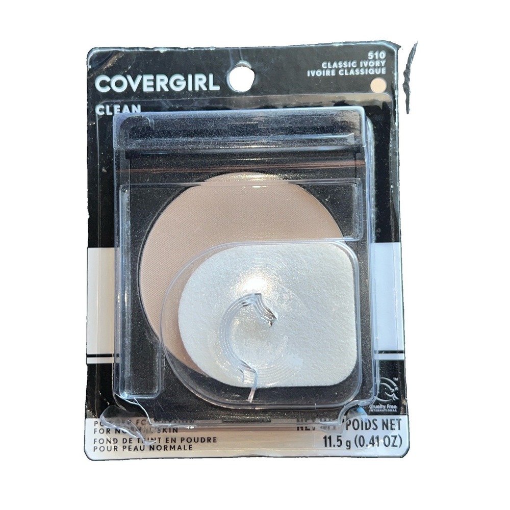 COVERGIRL Clean Powder Foundation 510 Classic Ivory Shade 0.41 oz Discontinued